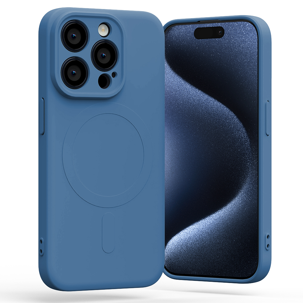 Ochranný kryt na iPhone 7 / 8 / SE (2020/2022) - Mercury, SemiSilicon MagSafe Blue