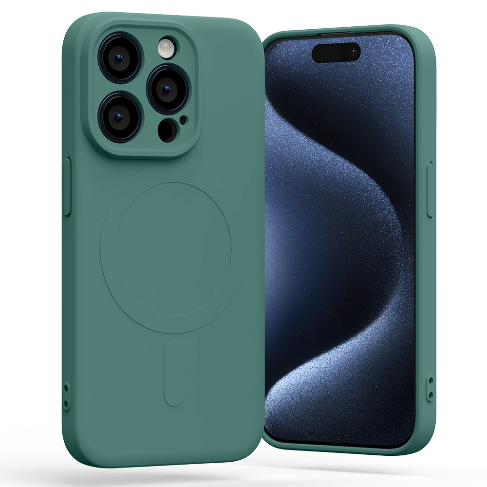 Ochranný kryt na iPhone 7 / 8 / SE (2020/2022) - Mercury, SemiSilicon MagSafe Green