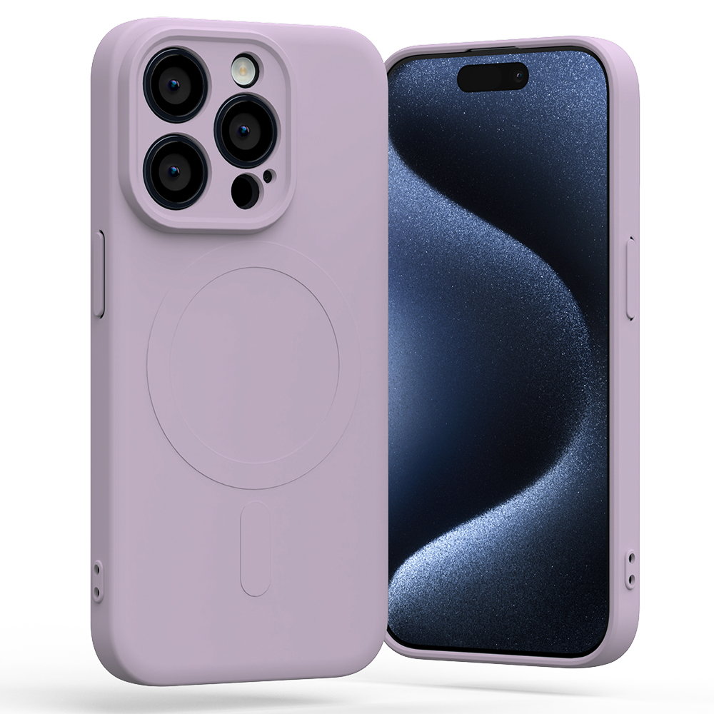 Ochranný kryt na iPhone 12 mini - Mercury, SemiSilicon MagSafe Purple