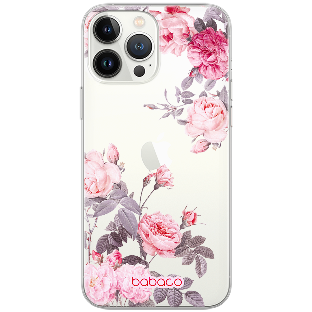 Ochranný kryt na iPhone 15 - Babaco, Flowers 055