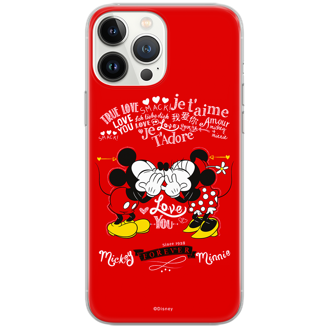 Ochranný kryt na iPhone 15 Pro MAX - Disney, Mickey & Minnie 005