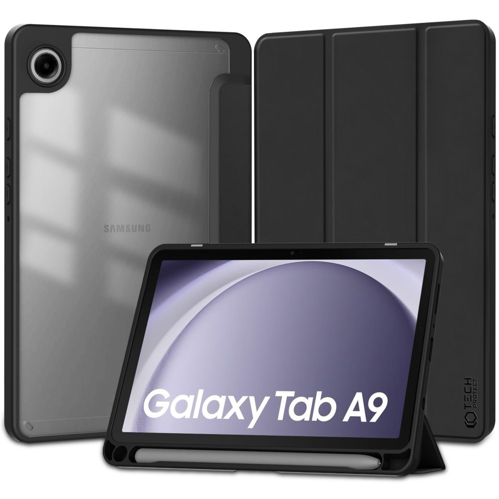 Pouzdro na Samsung Galaxy TAB A9 8.7 (2023) - Tech-Protect, Smartcase Pen Hybrid Black