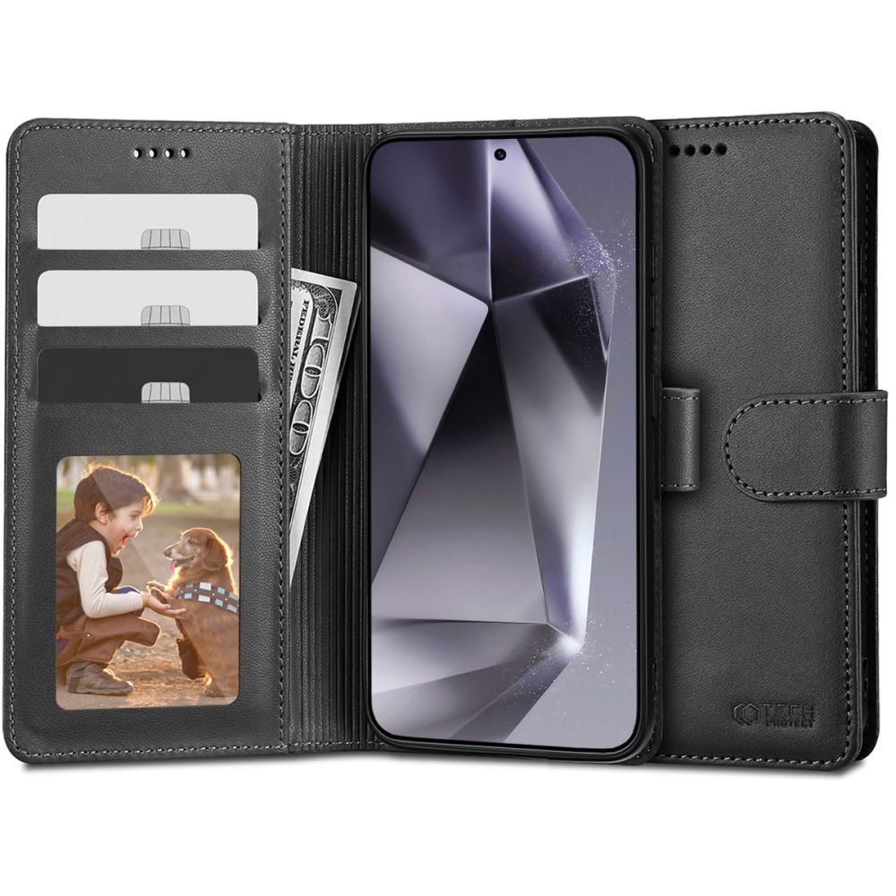 Ochranné pouzdro pro Samsung GALAXY S24 ULTRA - Tech-Protect, Wallet Black