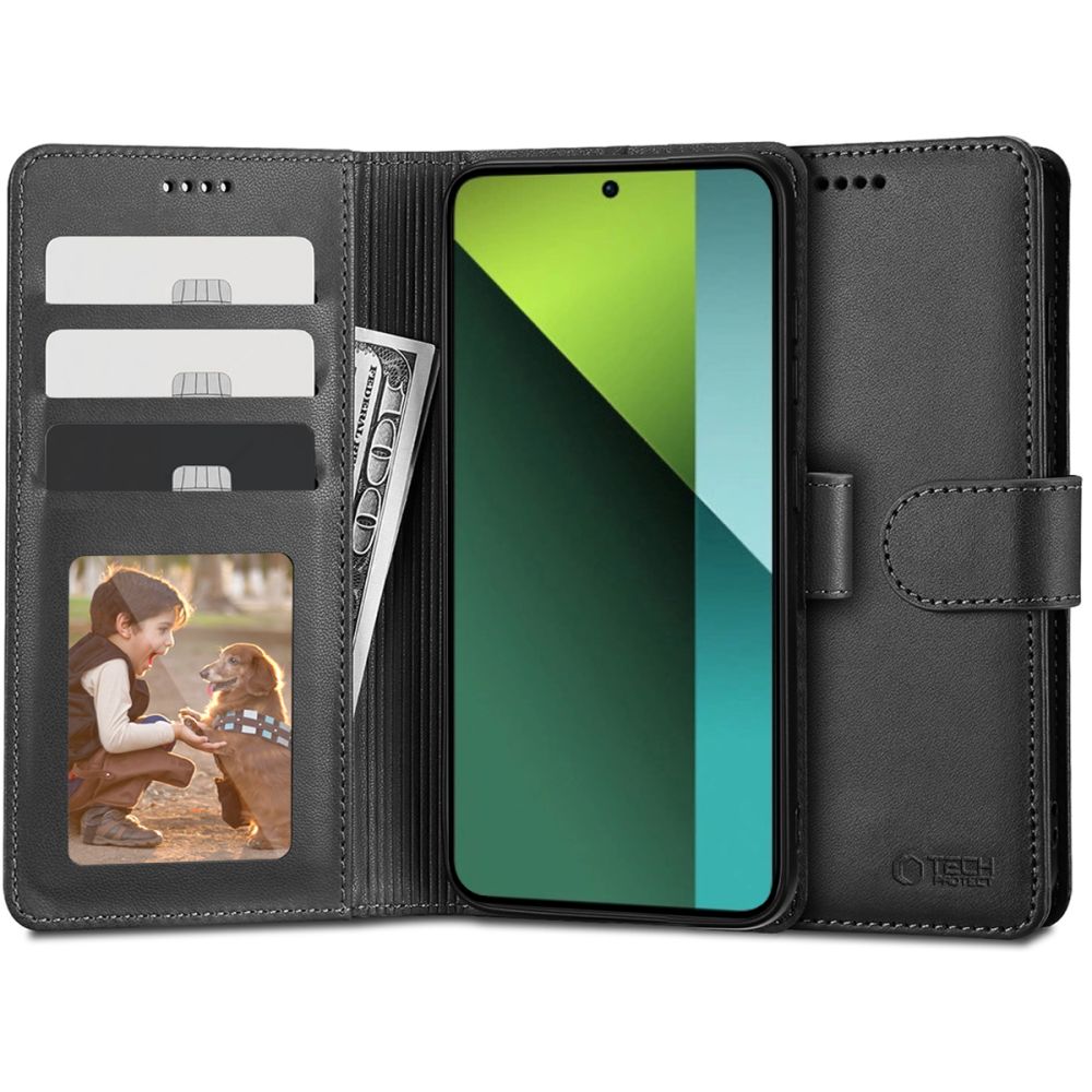 Pouzdro na Xiaomi Redmi Note 13 PRO 5G / Poco X6 5G - Tech-Protect, Wallet Black