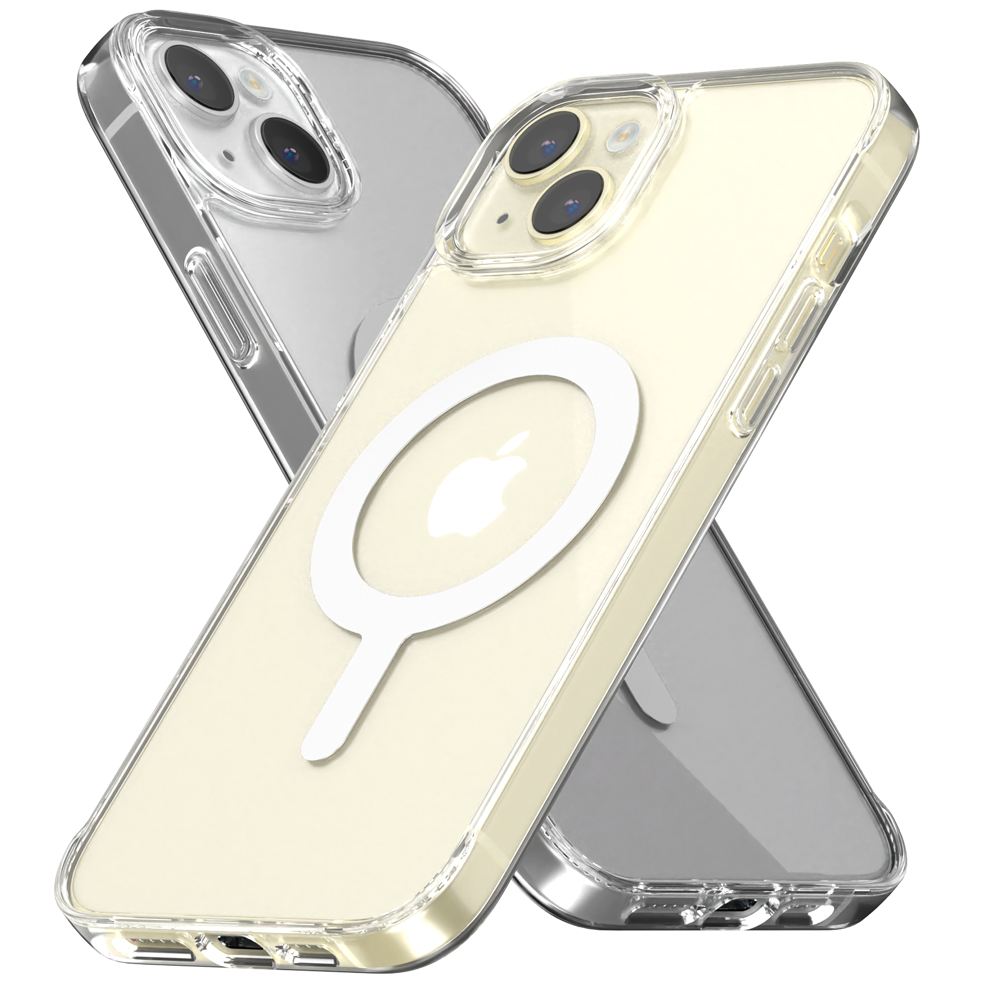 Ochranný kryt na iPhone 15 PLUS - Mercury, JelHard MagSafe Transparent