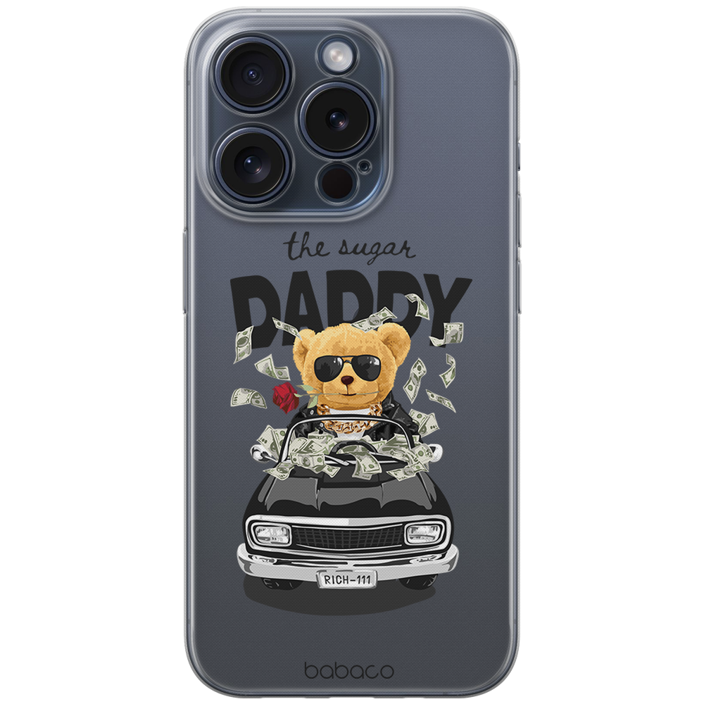 Ochranný kryt na iPhone 14 - Babaco, Teddy Sugar Daddy 001