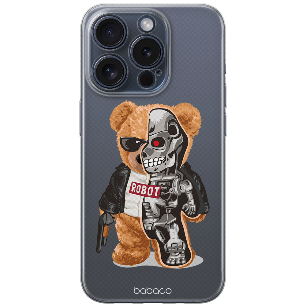 Ochranný kryt na iPhone 11 - Babaco, Teddy Robot 001