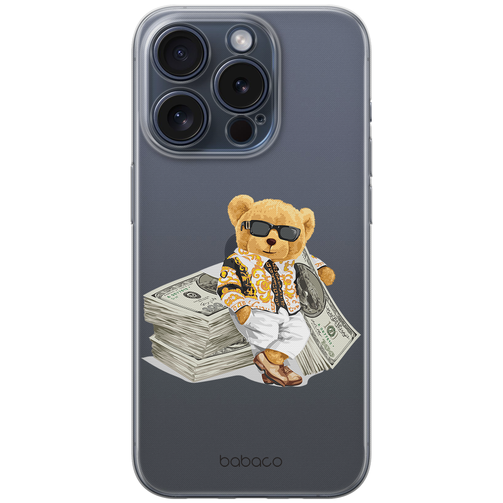 Ochranný kryt na iPhone 15 Pro - Babaco, Teddy Money 003