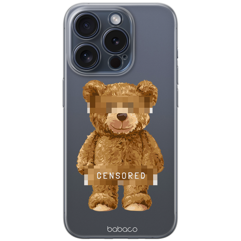 Ochranný kryt na iPhone 13 Pro MAX - Babaco, Teddy Censored 001