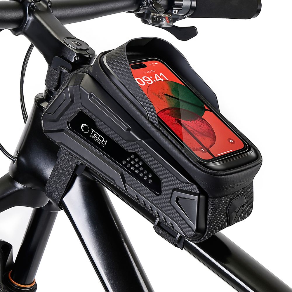 Cyklotaška / brašna na kolo s otvorem na mobilní telefon - WildMan, Sakwa V2 L Black