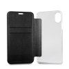 Pouzdro / kryt pro iPhone X - Guess, Iridescent Black Book