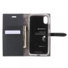 Pouzdro / kryt pro iPhone XS / X - Mercury, Milano Diary BLACK/BLACK
