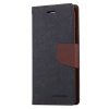 Pouzdro / kryt pro iPhone XS / X - Mercury, Fancy Diary BLACK/BROWN