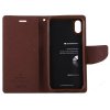 Pouzdro / kryt pro iPhone XS / X - Mercury, Fancy Diary BLACK/BROWN