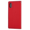 Pouzdro / kryt pro iPhone XS / X - Mercury, Fancy Diary RED/NAVY