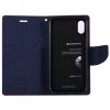 Pouzdro / kryt pro iPhone XS / X - Mercury, Fancy Diary RED/NAVY