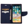 Pouzdro / kryt pro iPhone XS / X - Mercury, Fancy Diary RED/NAVY