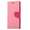 Pouzdro / kryt pro iPhone XS / X - Mercury, Fancy Diary PINK/HOTPINK