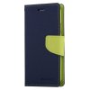 Pouzdro / kryt pro iPhone XS / X - Mercury, Fancy Diary NAVY/LIME