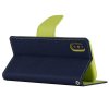 Pouzdro / kryt pro iPhone XS / X - Mercury, Fancy Diary NAVY/LIME