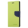 Pouzdro / kryt pro iPhone XS / X - Mercury, Fancy Diary LIME/NAVY