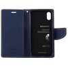 Pouzdro / kryt pro iPhone XS / X - Mercury, Fancy Diary LIME/NAVY