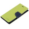 Pouzdro / kryt pro iPhone XS / X - Mercury, Fancy Diary LIME/NAVY