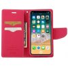 Pouzdro / kryt pro iPhone XS / X - Mercury, Fancy Diary HOTPINK/NAVY