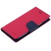 Pouzdro / kryt pro iPhone XS / X - Mercury, Fancy Diary HOTPINK/NAVY