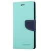 Pouzdro / kryt pro iPhone XS / X - Mercury, Fancy Diary MINT/NAVY