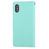 Pouzdro / kryt pro iPhone XS / X - Mercury, Fancy Diary MINT/NAVY