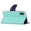 Pouzdro / kryt pro iPhone XS / X - Mercury, Fancy Diary MINT/NAVY
