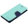 Pouzdro / kryt pro iPhone XS / X - Mercury, Fancy Diary MINT/NAVY