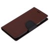 Pouzdro / kryt pro iPhone XS / X - Mercury, Fancy Diary BROWN/BLACK