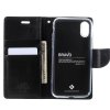 Pouzdro / kryt pro iPhone XS / X - Mercury, Bravo Diary BLACK