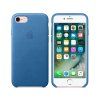 Ochranný kryt pro iPhone 7 - Apple, Leather Case Sea Blue