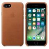 Ochranný kryt pro iPhone 7 - Apple, Leather Case Saddle Brown