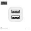 Auto-nabíječka pro iPhone a iPad - Hoco, Z12 Dual 2.4A White