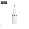 Nabíjecí AC adaptér pro iPhone a iPad - Hoco, C12 Dual 2.4A White