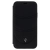 Ochranný kryt / pouzdro pro iPhone X - Maserati, Granlusso Book Black
