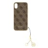 Ochranný kryt pro iPhone XS / X - Guess, Charms 4G Back Brown