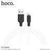 Kabel Lightning pro iPhone a iPad - Hoco, X21 Silicone Black/White
