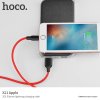 Kabel Lightning pro iPhone a iPad - Hoco, X21 Silicone Black/Red
