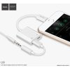 Lightning adaptér rozdvojka - Hoco, LS5 Dainty White
