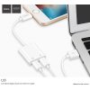 Lightning adaptér rozdvojka - Hoco, LS5 Dainty White