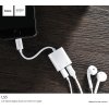 Lightning adaptér rozdvojka - Hoco, LS5 Dainty White