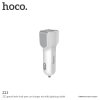 Auto-nabíječka pro iPhone a iPad - Hoco, Z23 Grand 2.4A + Lightning kabel