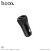 Auto-nabíječka pro iPhone a iPad - Hoco, Z21 Ascender 3.4A Black