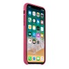 Ochranný kryt pro iPhone X - Apple, Leather Case Pink Fuchsia