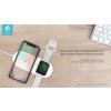 Bezdrátová rychlá nabíječka pro iPhone a Apple Watch - Devia, Wireless 2in1 Charger